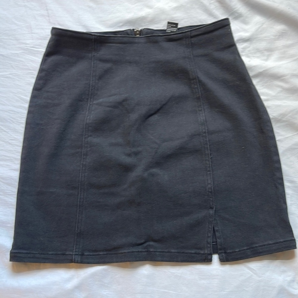 Black miniskirt